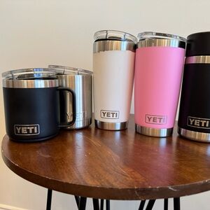 Lot of 5 Yeti cups.